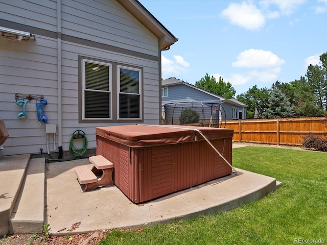 3043 W 109th Pl, Westminster, CO 80031 - view of patio / terrace with a hot tub
