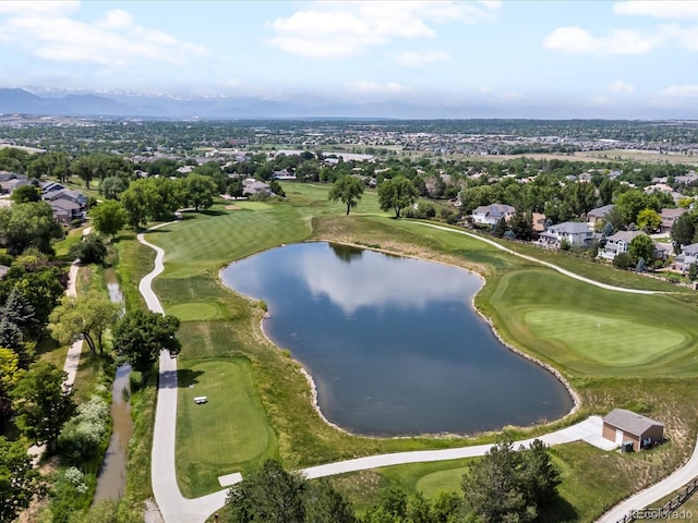 3043 W 109th Pl, Westminster, CO 80031 - aerial view of property's location featuring a water and mountain view and nearby suburban area