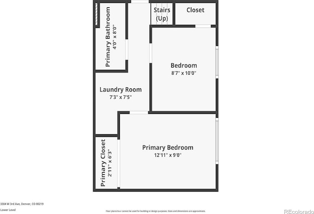 3304 W 3rd Ave, Denver, CO 80219 - view of floor plan / room layout