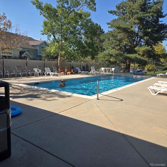 view of pool with a patio area