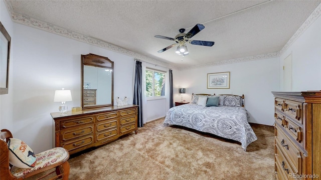 663 S Xenon Ct, Lakewood, CO 80228 - carpeted bedroom with a textured ceiling and ceiling fan