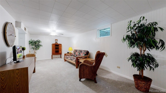 663 S Xenon Ct, Lakewood, CO 80228 - living area with carpet flooring and a ceiling fan