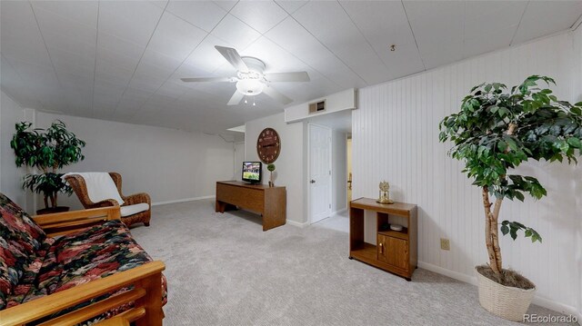 663 S Xenon Ct, Lakewood, CO 80228 - sitting room with carpet flooring and ceiling fan