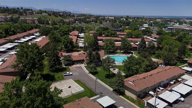 663 S Xenon Ct, Lakewood, CO 80228 - drone / aerial view of a pool area
