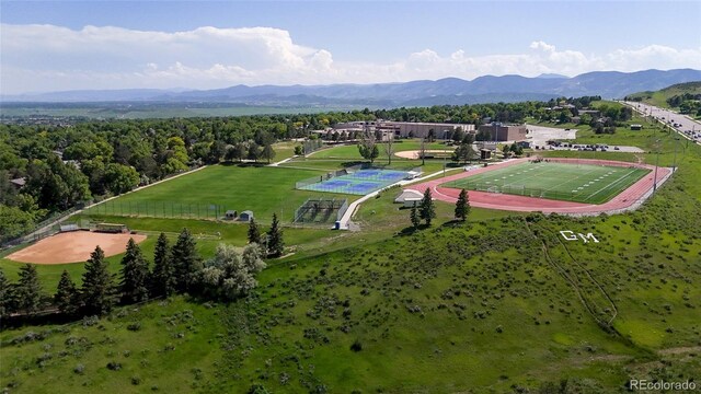 663 S Xenon Ct, Lakewood, CO 80228 - drone / aerial view of a mountain backdrop