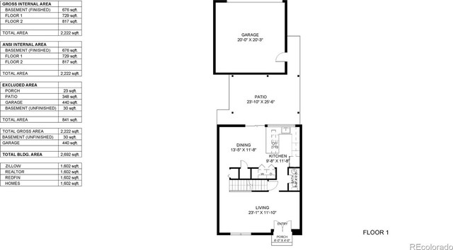 663 S Xenon Ct, Lakewood, CO 80228 - view of floor plan / room layout