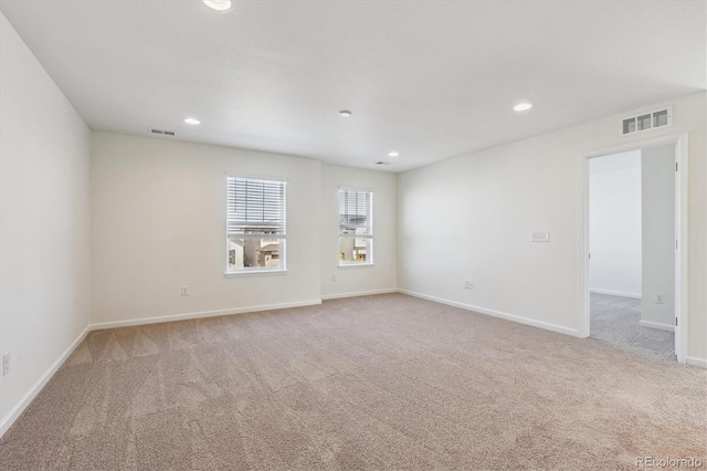 view of carpeted empty room