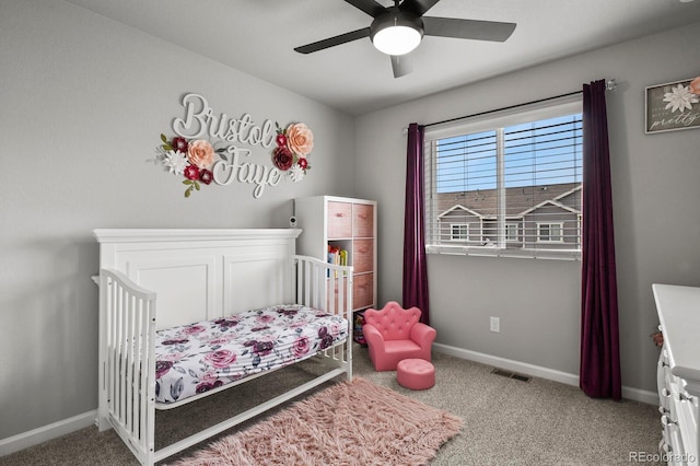 8765 Laurel Mountain Vw, Colorado Springs, CO 80924 - bedroom with carpet and ceiling fan