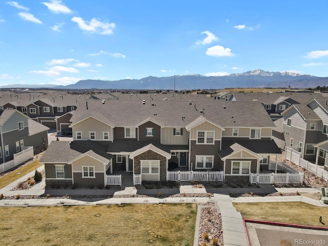 8765 Laurel Mountain Vw, Colorado Springs, CO 80924 - aerial perspective of suburban area with mountains