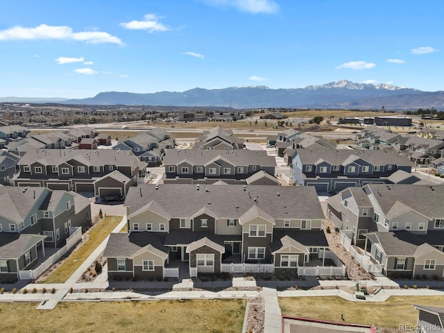8765 Laurel Mountain Vw, Colorado Springs, CO 80924 - aerial view of residential area with a mountain backdrop