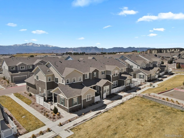 8765 Laurel Mountain Vw, Colorado Springs, CO 80924 - aerial perspective of suburban area featuring mountains