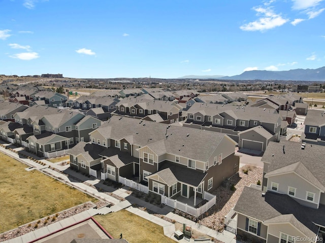 8765 Laurel Mountain Vw, Colorado Springs, CO 80924 - aerial view of residential area featuring a mountain backdrop