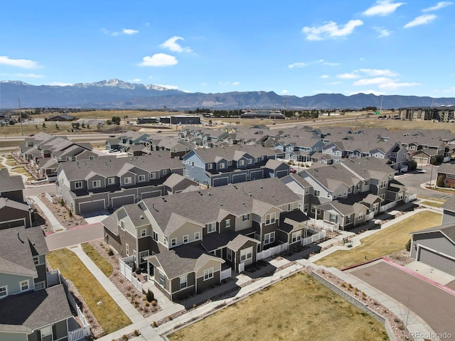 8765 Laurel Mountain Vw, Colorado Springs, CO 80924 - aerial view of residential area with a mountain backdrop