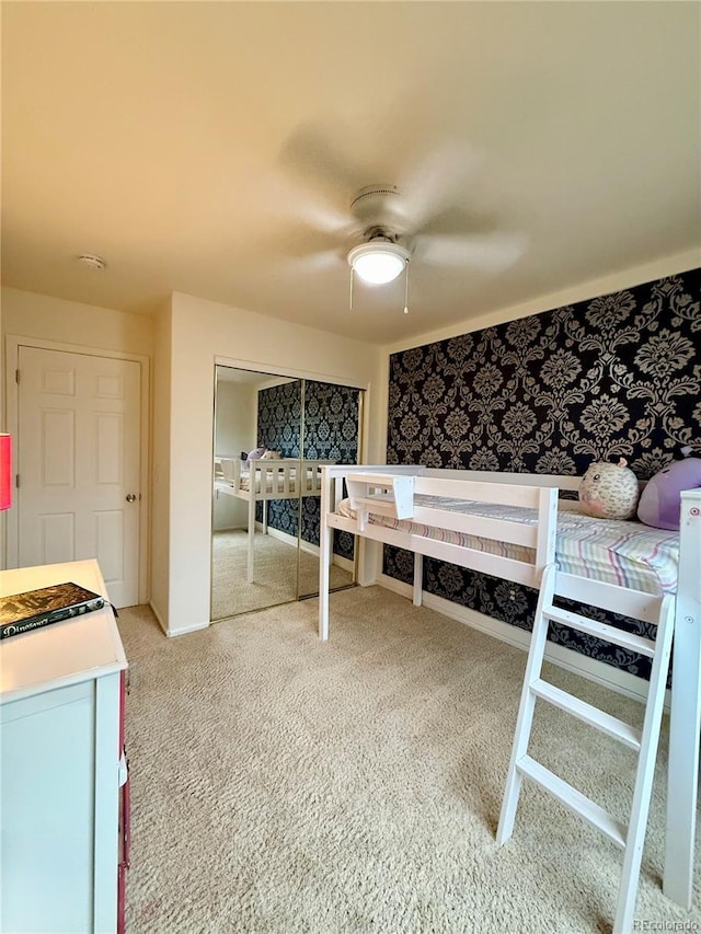 16063 E 106th Ct, Commerce City, CO 80022 - unfurnished bedroom with carpet, baseboards, ceiling fan, and a closet