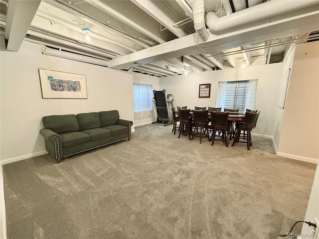 16063 E 106th Ct, Commerce City, CO 80022 - carpeted dining area with baseboards and healthy amount of natural light