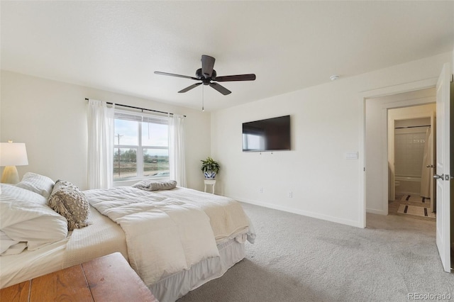 2201 Monte Vista St, Fort Lupton, CO 80621 - carpeted bedroom featuring baseboards and a ceiling fan