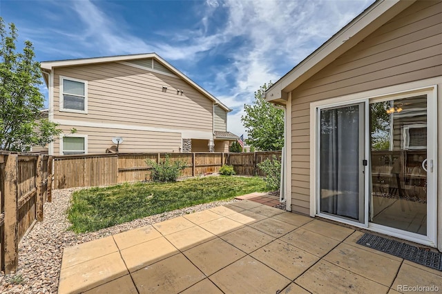 5957 Turnstone Pl, Castle Rock, CO 80104 - fenced backyard featuring a patio area