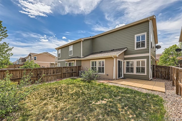 5957 Turnstone Pl, Castle Rock, CO 80104 - rear view of property with a patio