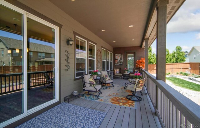 15804 Elizabeth Cir E, Thornton, CO 80602 - view of wooden terrace