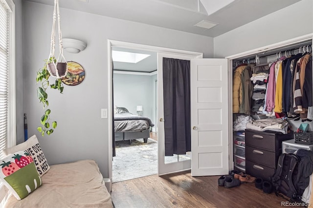 1295 S Downing St, Denver, CO 80210 - walk in closet with wood finished floors and a skylight