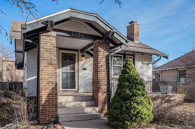 view of front of home