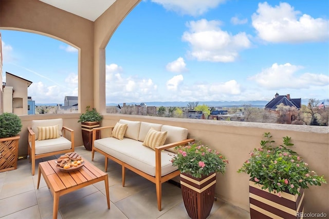 view of patio / terrace featuring an outdoor hangout area