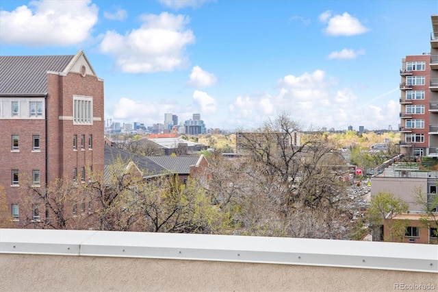 exterior space with a view of city