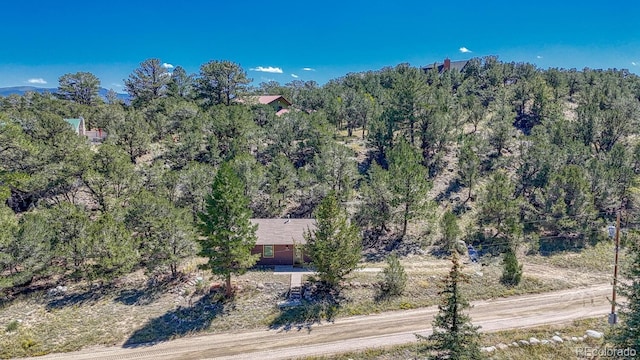 15270 Chimney Rock Rd, Nathrop, CO 81236 - view from above of property with a heavily wooded area