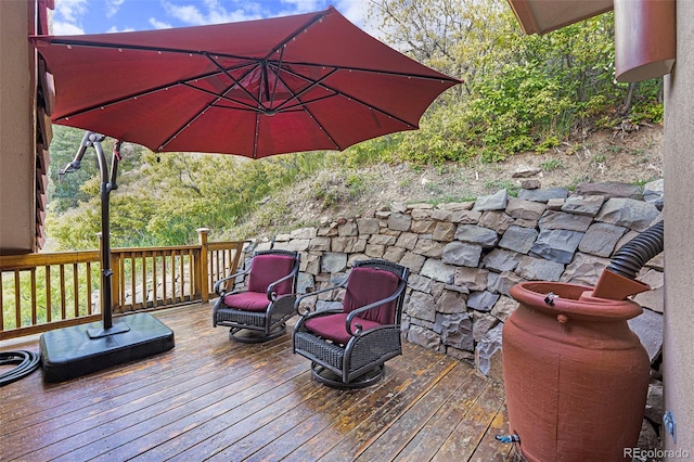 view of deck