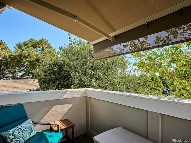 view of balcony