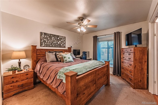7945 York St Unit 2, Denver, CO 80229 - bedroom featuring light colored carpet and a ceiling fan