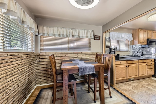 dining area featuring plenty of natural light