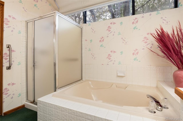 7500 E Dartmouth Ave Unit 16, Denver, CO 80231 - full bathroom featuring a shower stall and a bath