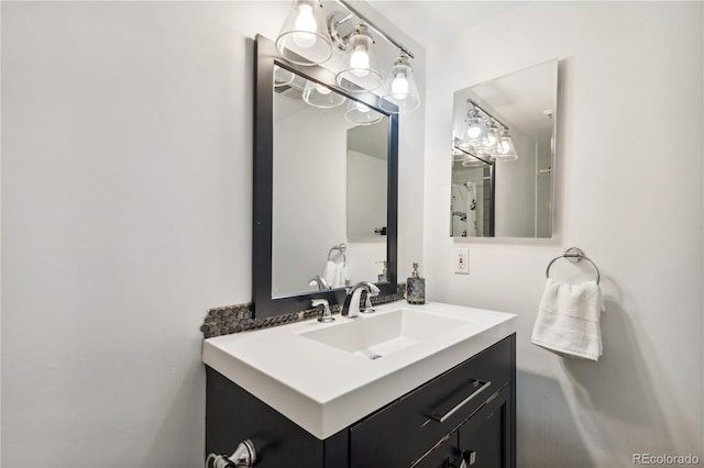 bathroom featuring vanity