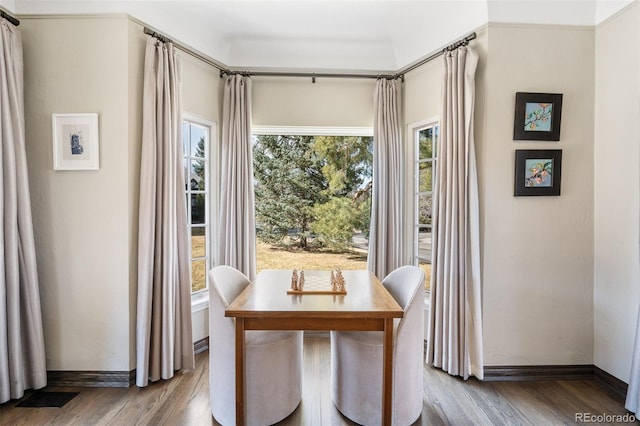 290 Dexter St, Denver, CO 80220 - dining area with wood finished floors
