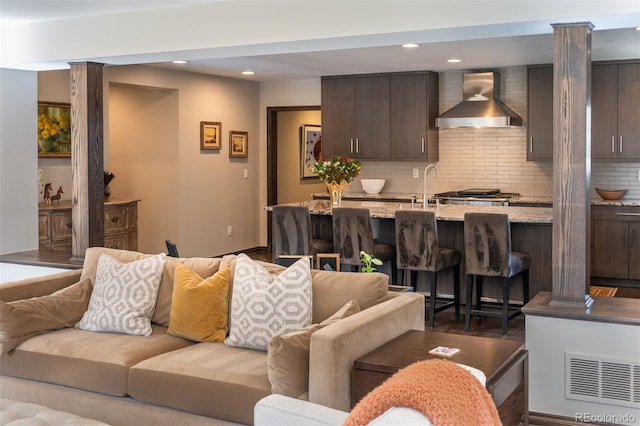 290 Dexter St, Denver, CO 80220 - living area featuring recessed lighting