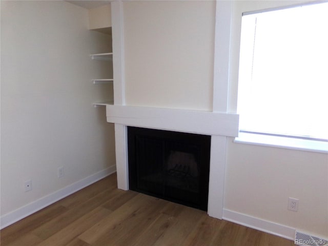 room details with hardwood / wood-style floors