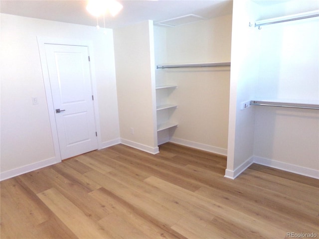 interior space featuring light wood-type flooring