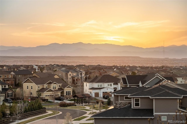 11991 Hazy Hills Dr, Parker, CO 80138 - view of mountain feature featuring a residential view