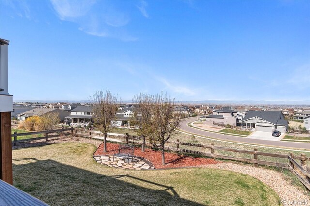 11991 Hazy Hills Dr, Parker, CO 80138 - view of yard featuring a residential view and fence