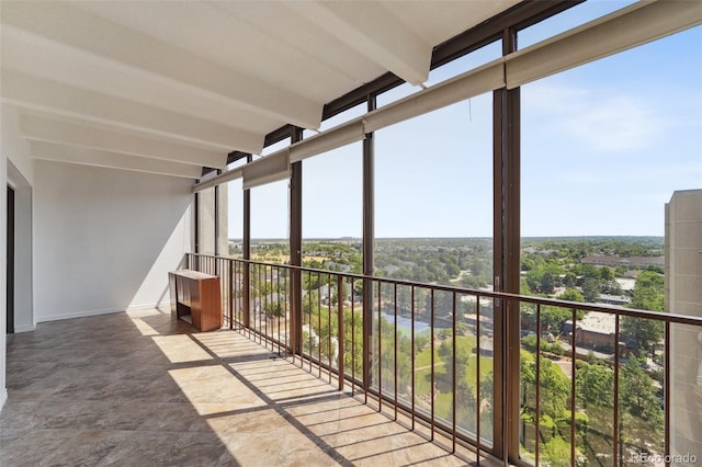 view of balcony