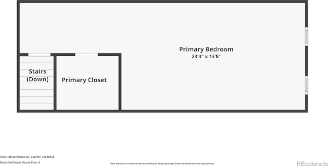 31551 Black Widow Dr, Conifer, CO 80433 - view of floor plan / room layout