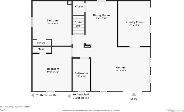 31551 Black Widow Dr, Conifer, CO 80433 - view of room layout