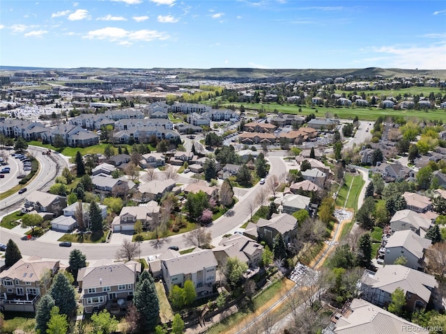 drone / aerial view featuring a residential view