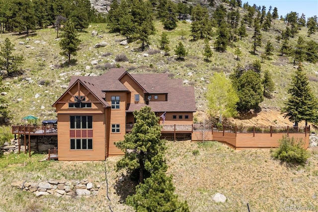 33095 Bergen Mountain Rd, Evergreen, CO 80439 - view from above of property