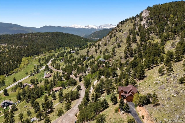 33095 Bergen Mountain Rd, Evergreen, CO 80439 - aerial view of property's location with mountains and a forest