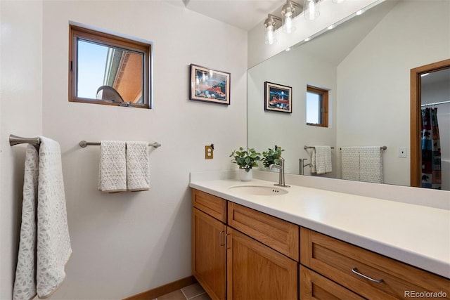 33095 Bergen Mountain Rd, Evergreen, CO 80439 - bathroom featuring vanity and baseboards