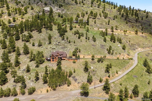 33095 Bergen Mountain Rd, Evergreen, CO 80439 - view of subject property with a mountainous background