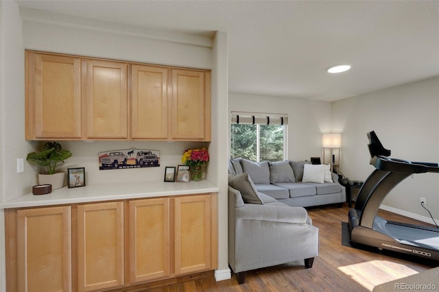 20000 Mitchell Pl Unit 9, Denver, CO 80249 - living room featuring dark wood-type flooring