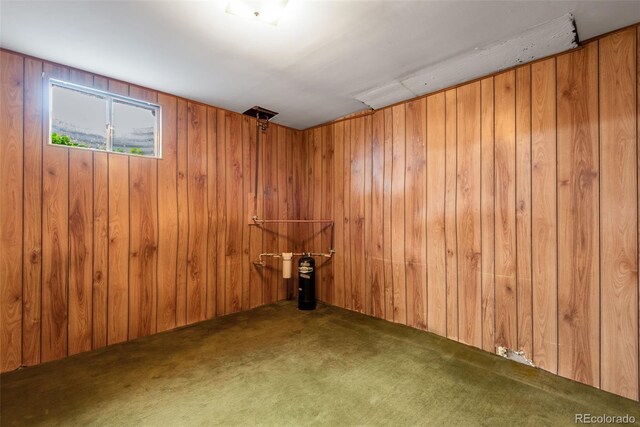 147 Wallace St, Northglenn, CO 80234 - spare room featuring carpet flooring and wood walls